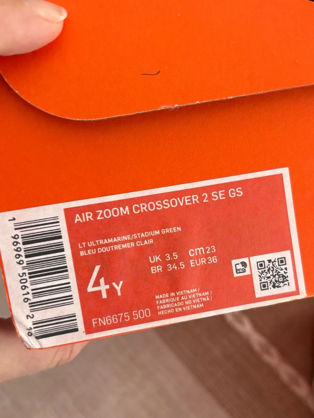 Nike Air Zoom Crossover 2 SE GS Youth Boys Size 4Y